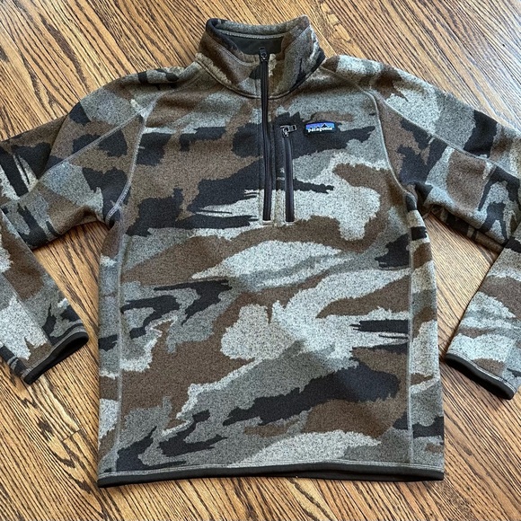 Patagonia Camouflage Sweater - Brown, Black, Gray - Picture 1 of 6
